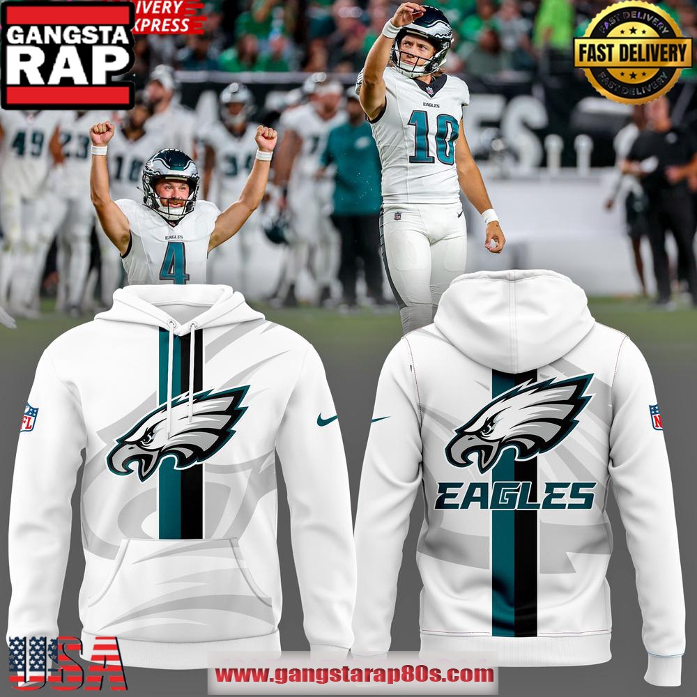 Philadelphia Eagles NFL 2025 New White Unisex 3D Hoodie