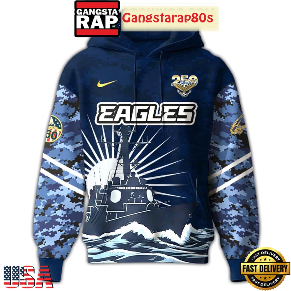 Philadelphia Eagles x US Navy 250 Years Unisex Hoodie