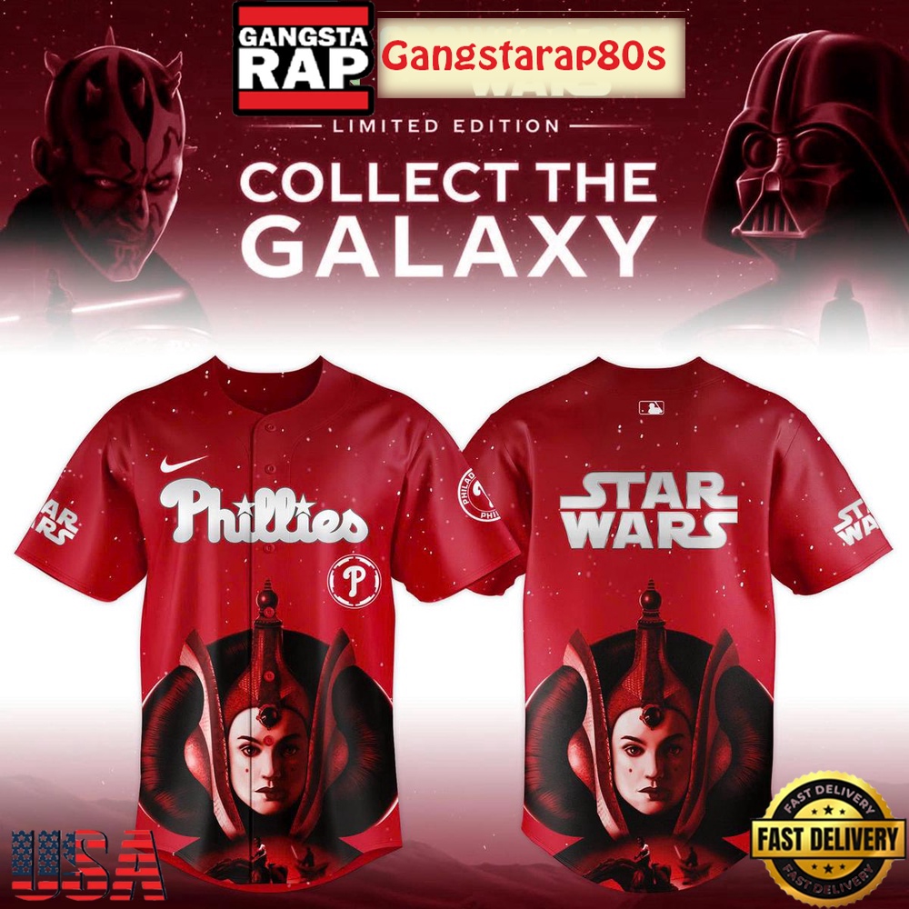 Philadelphia Phillies x Star Wars Collect The Galaxy 2025 Special Baseball Jersey