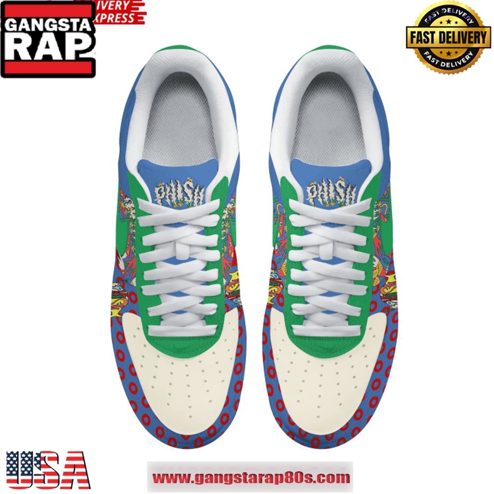 Phish Summer Tour Air Force 1 Sneakers Shoes Phish Summer Tour Air Force 1 Sneakers Shoes