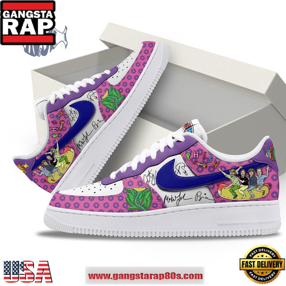 Phish Summer Tour Members Signatures Air Force 1 Shoes Sneaker