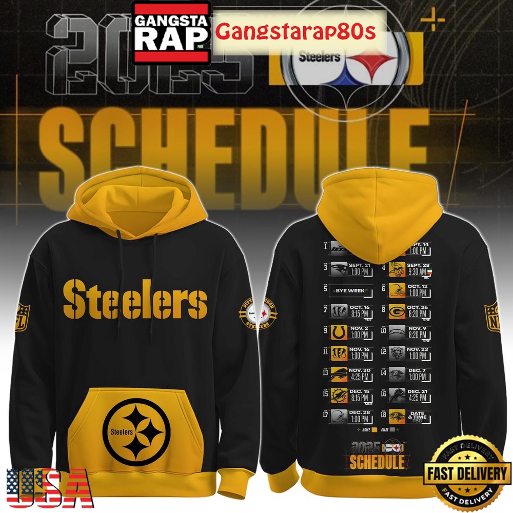 Pittsburgh Steelers Schedule Release 2025 Special Hoodie