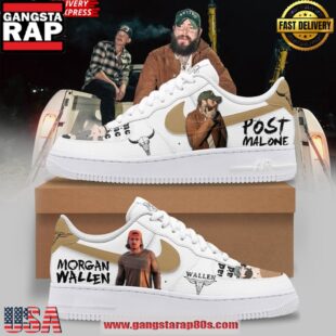 Post Malone x Morgan Wallen Air Force 1 Sneakers Shoes
