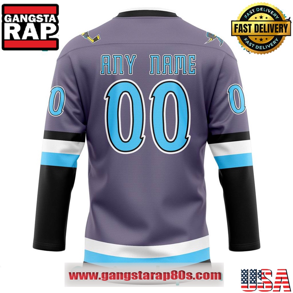 Quad City Storm Professional Limited Edition Grey Custom Hockey Jersey