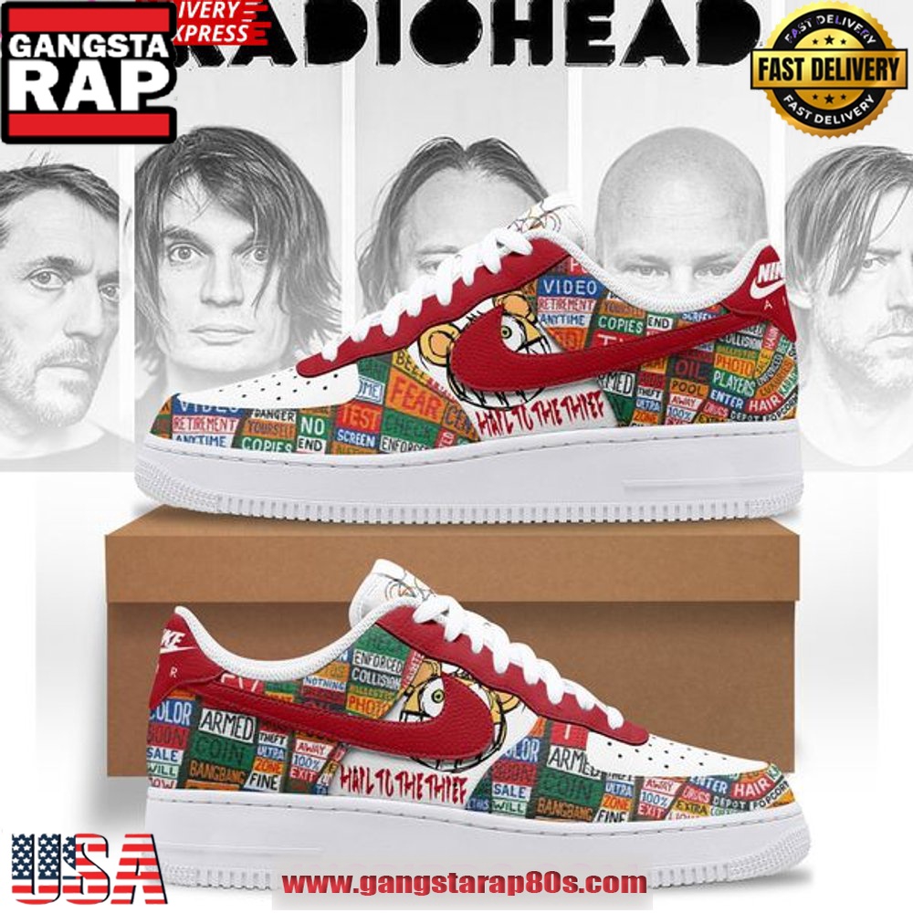 Radiohead Hail to the Thief Air Force 1 Sneakers Shoes Radiohead Hail to the Thief Air Force 1 Sneakers Shoes