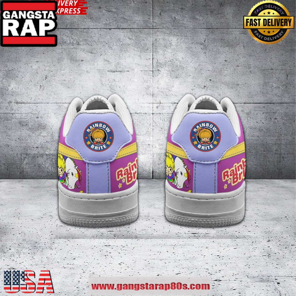 Rainbow Brite Limited Edition Air Force 1 Sneakers Shoes Rainbow Brite Limited Edition Air Force 1 Sneakers Shoes