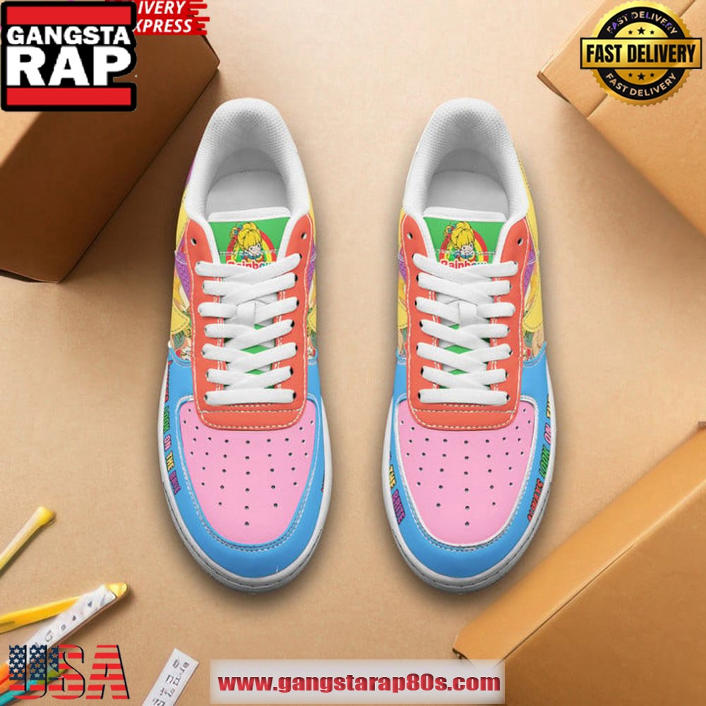 Rainbow Brite Limited Edition Air Force 1 Sneakers Shoes Rainbow Brite Limited Edition Air Force 1 Sneakers Shoes