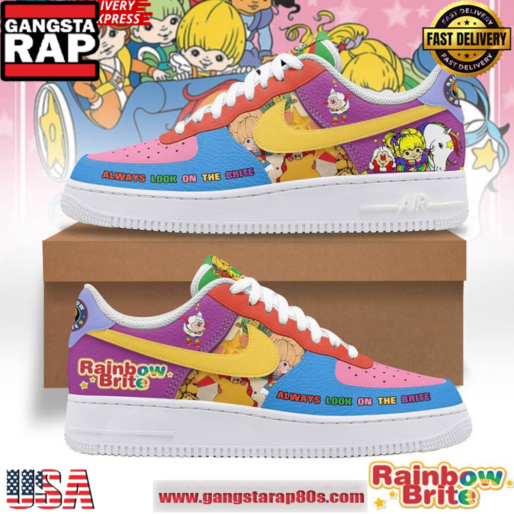 Rainbow Brite Limited Edition Air Force 1 Sneakers Shoes Rainbow Brite Limited Edition Air Force 1 Sneakers Shoes