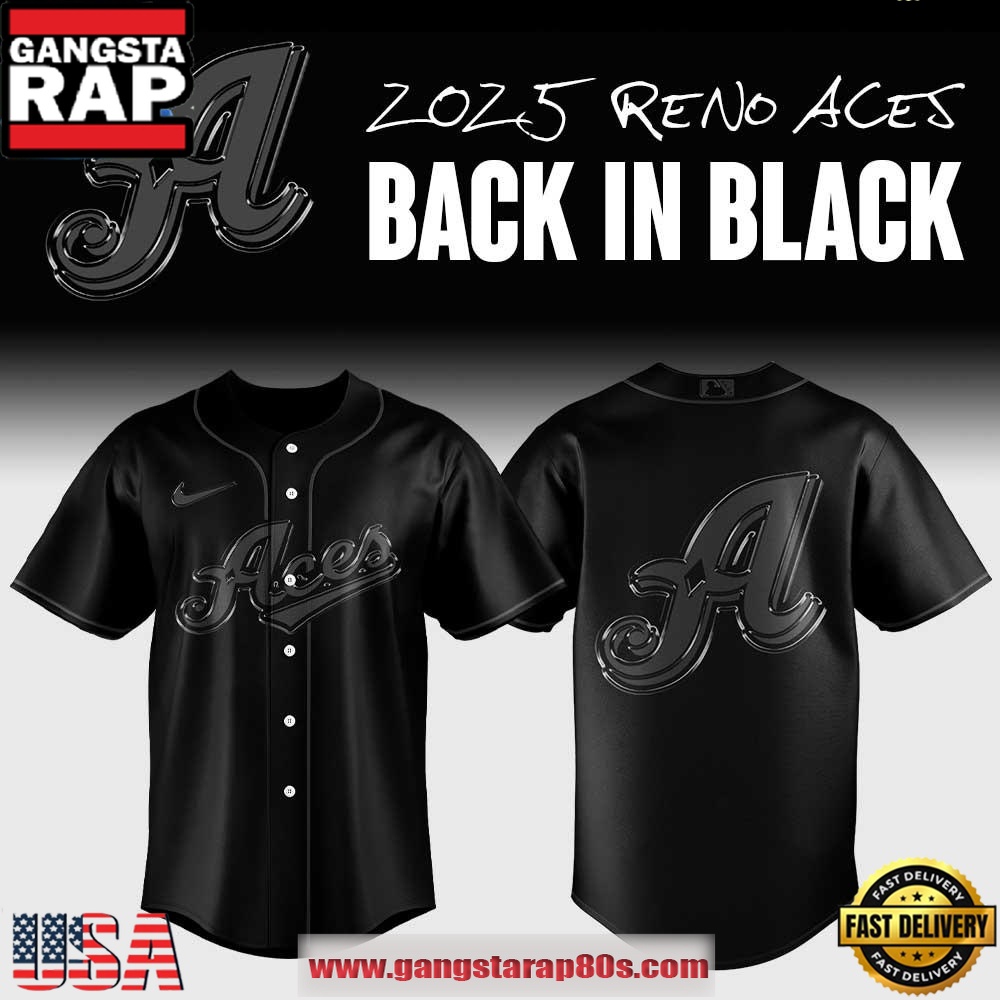 Reno Aces Back In Black Special Baseball Jersey