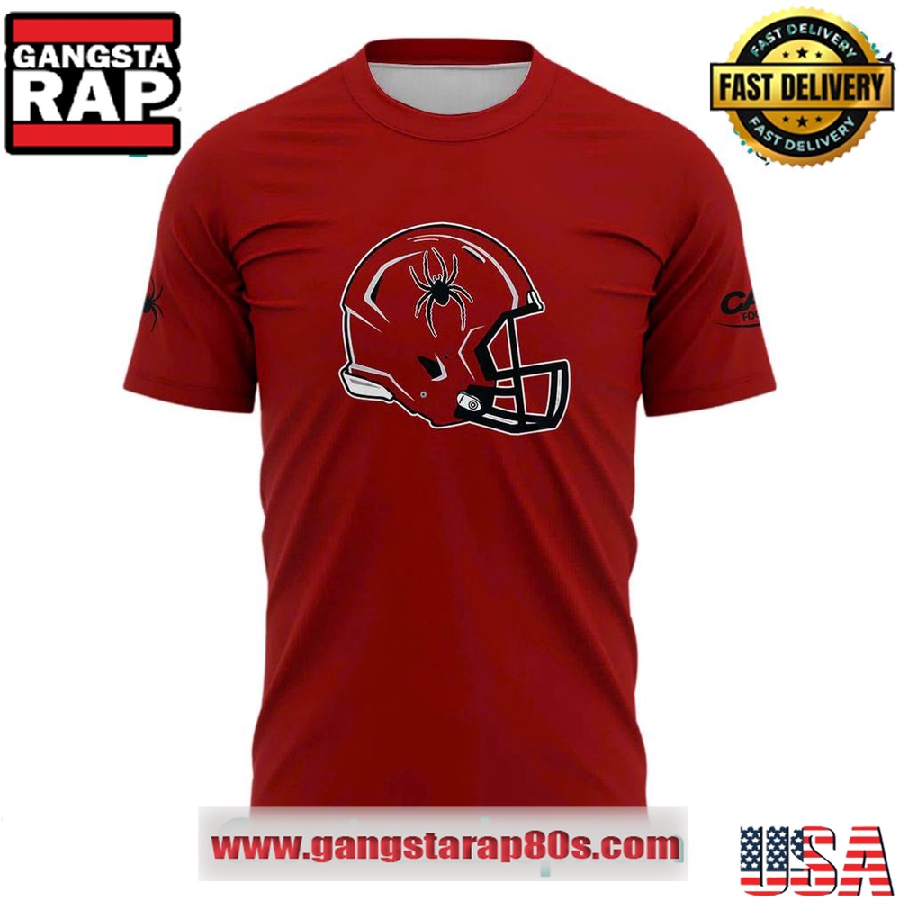 Richmond Spiders Special Edition New Uniform Wordmark Helmet Logo T Shirt Richmond Spiders Special Edition New Uniform Wordmark Helmet Logo T Shirt