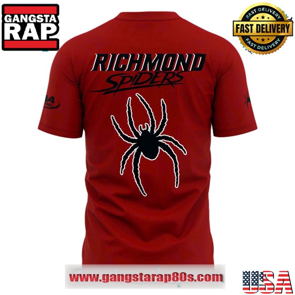 Richmond Spiders Special Edition New Uniform Wordmark Helmet Logo T Shirt Richmond Spiders Special Edition New Uniform Wordmark Helmet Logo T Shirt