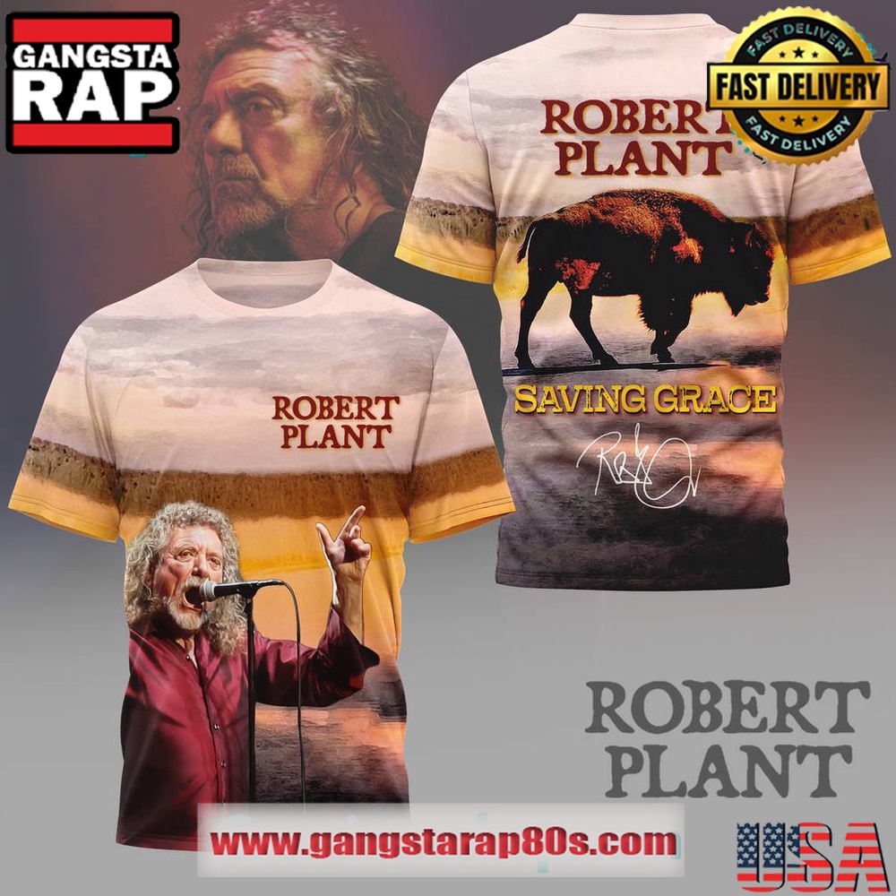 Robert Plant Saving Grace Special 3D T Shirt Robert Plant Saving Grace Special 3D T Shirt