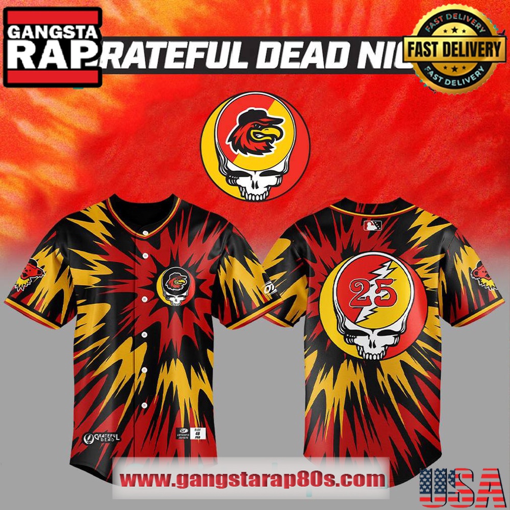 Rochester Red Wings x Grateful Dead Special Edition Baseball Jersey