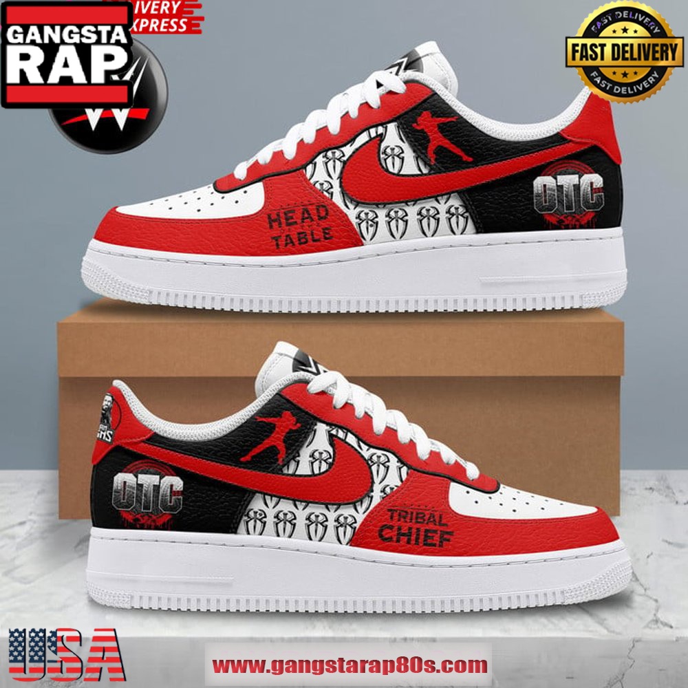 Roman Reigns WWE Special Edition Air Force 1 Running Sneakers Shoes