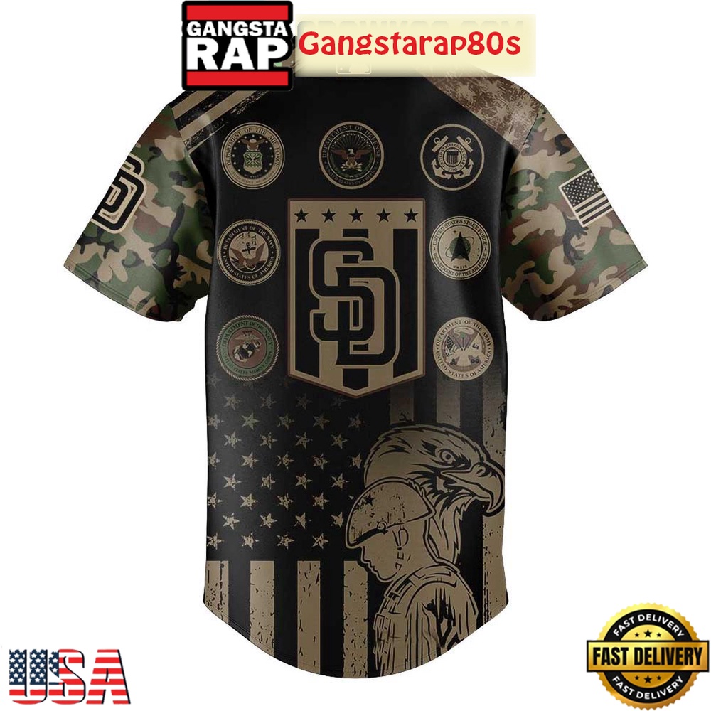 San Diego Padres Celebrating Military Day Special Baseball Jersey San Diego Padres Celebrating Military Day Special Baseball Jersey