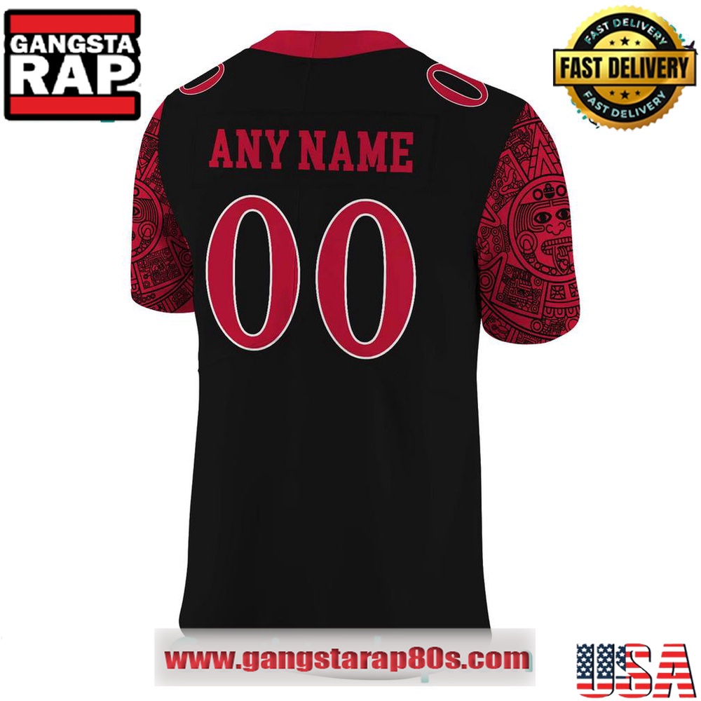 San Diego State Special Edition New Custom Black Football Jersey San Diego State Special Edition New Custom Black Football Jersey