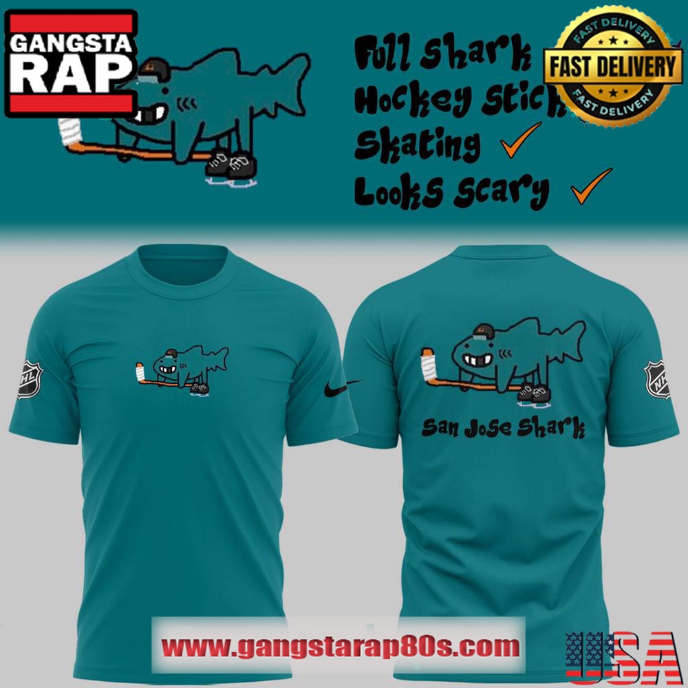 San Jose Sharks Limited Edition Logo 3D Shirt