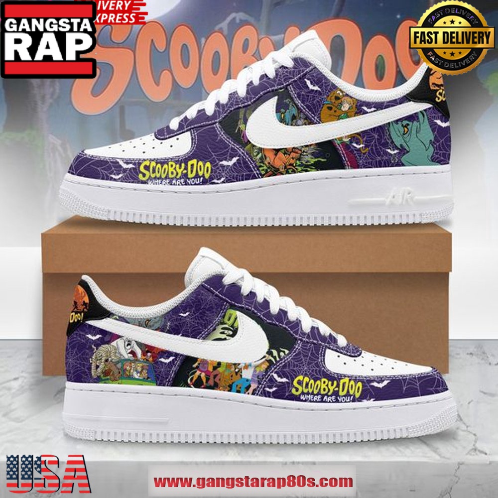 Scooby Doo Where Are You Limited Edition Air Force 1 Running Sneakers Shoes Scooby Doo Where Are You Limited Edition Air Force 1 Running Sneakers Shoes