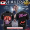 Shakira Las Mujeres Ya No Lloran World Tour 2025 Men In This Town Limited Edition 3D Shirt