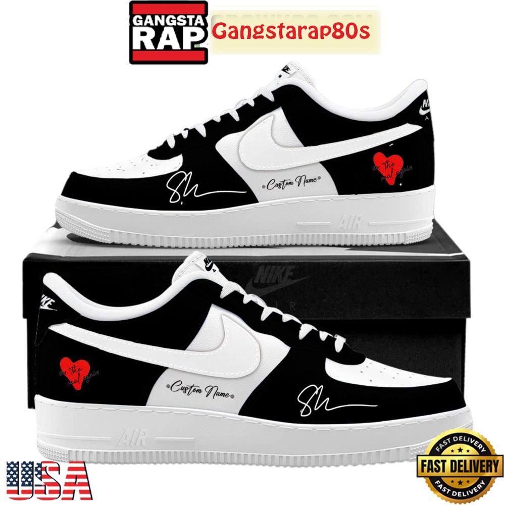 Shawn Mendes On The Road Again 2025 Custom Air Force 1 Running Sneakers Shoes