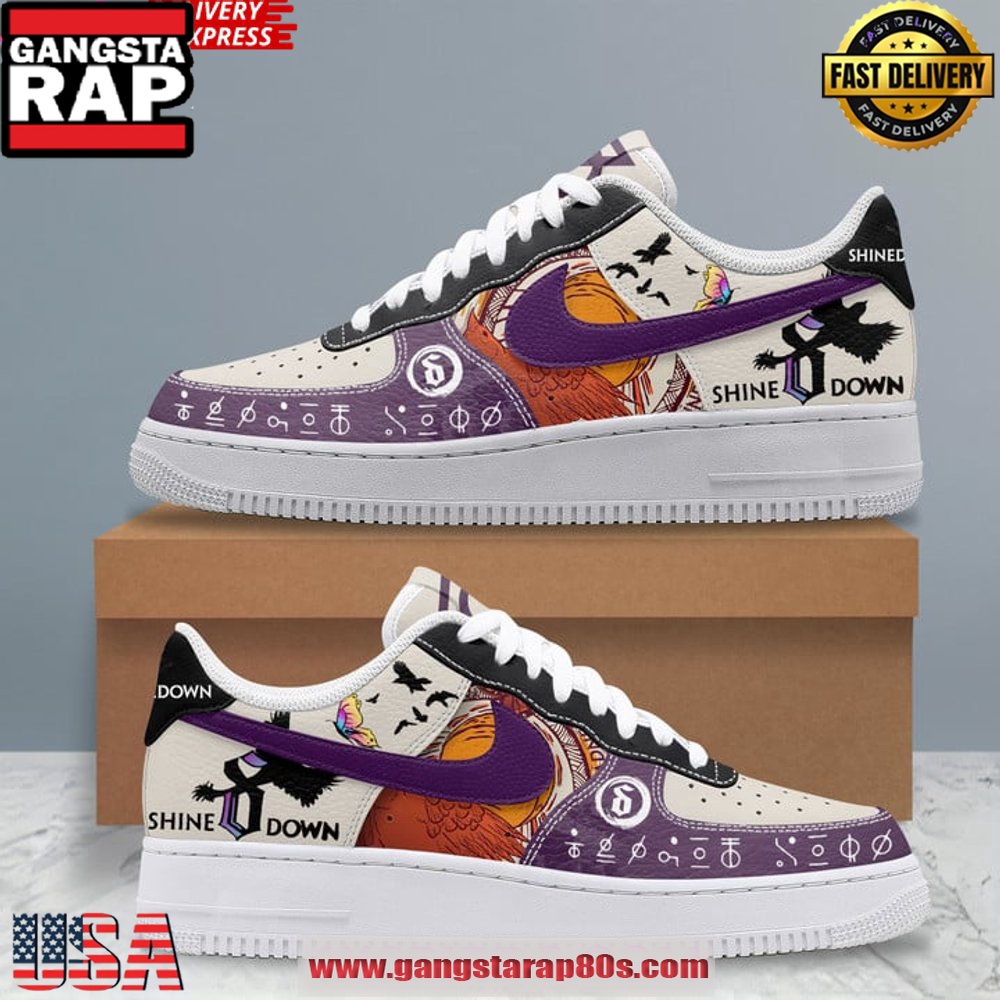Shinedown Band Limited Edition Air Force 1 Sneakers Shoes Shinedown Band Limited Edition Air Force 1 Sneakers Shoes