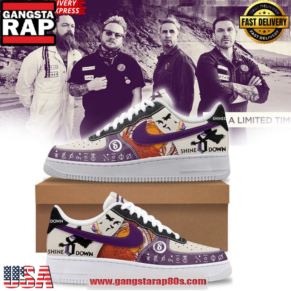 Shinedown Band Limited Edition Air Force 1 Sneakers Shoes Shinedown Band Limited Edition Air Force 1 Sneakers Shoes