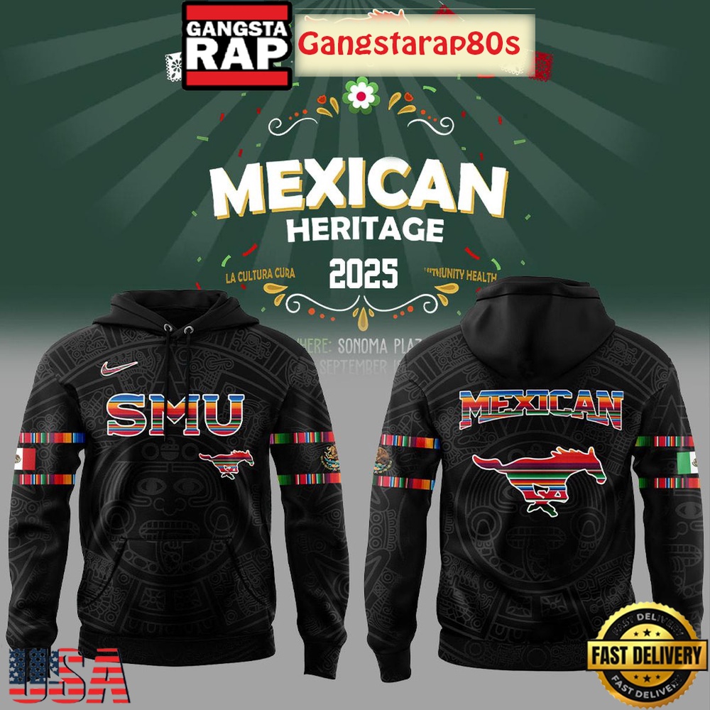 SMU Mustangs Mexican Heritage Night 2025 Special Hoodie