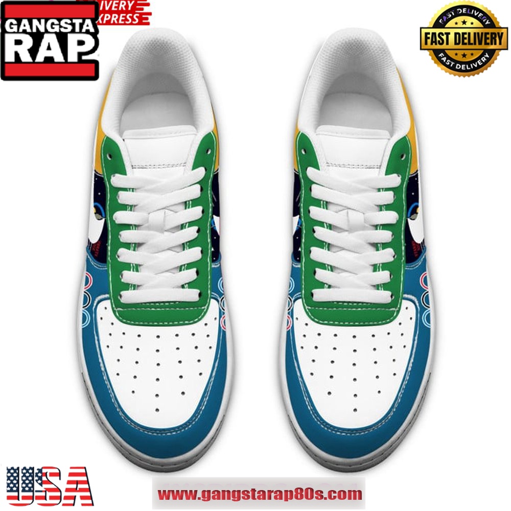 Snoop Dogg Olympic Paris Special Edition Air Force 1 Running Sneakers Shoes