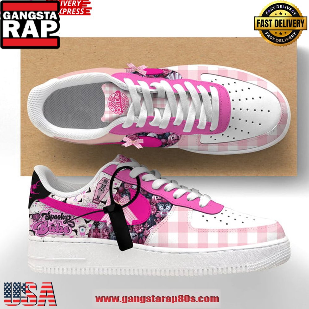 Spooky Barbie Girl Limited Edition Air Force 1 Sneakers Shoes Spooky Barbie Girl Limited Edition Air Force 1 Sneakers Shoes
