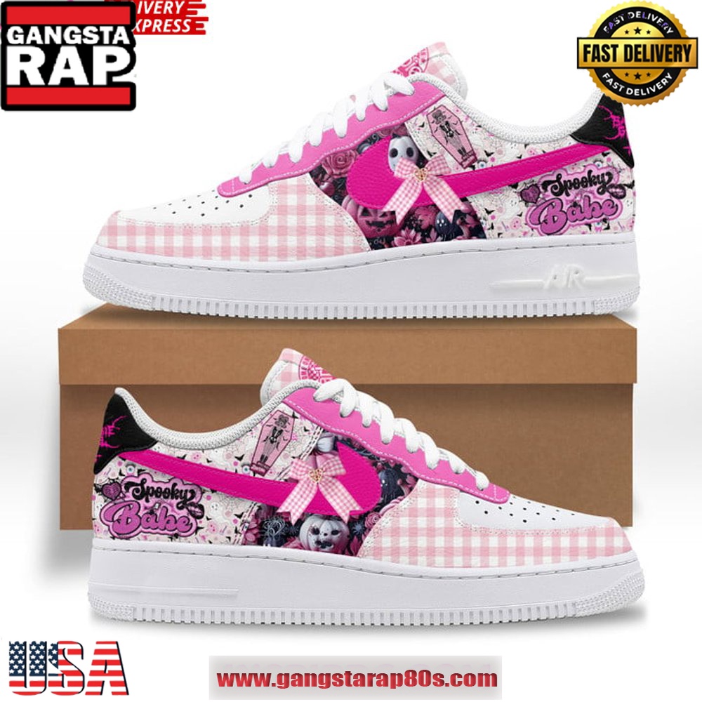 Spooky Barbie Girl Limited Edition Air Force 1 Sneakers Shoes Spooky Barbie Girl Limited Edition Air Force 1 Sneakers Shoes