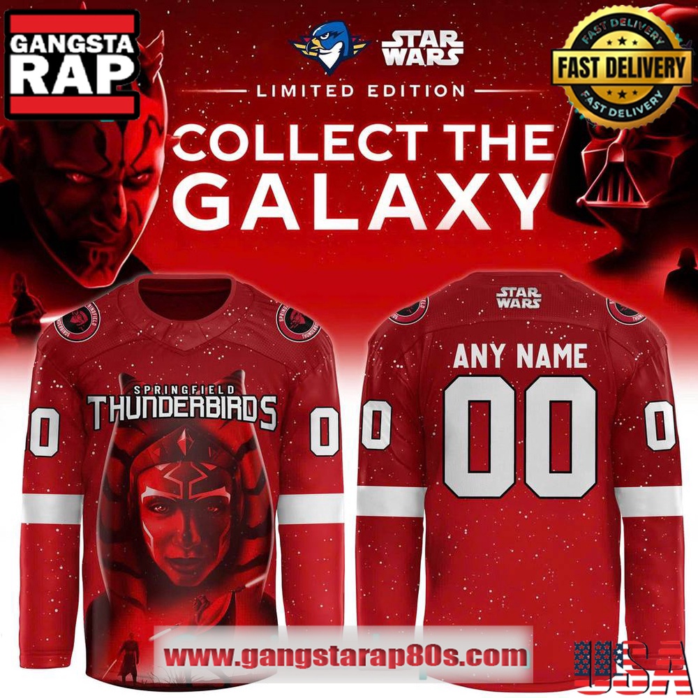 Springfield Thunderbirds x Star Wars Special Edition Custom Hockey Jersey Springfield Thunderbirds x Star Wars Special Edition Custom Hockey Jersey