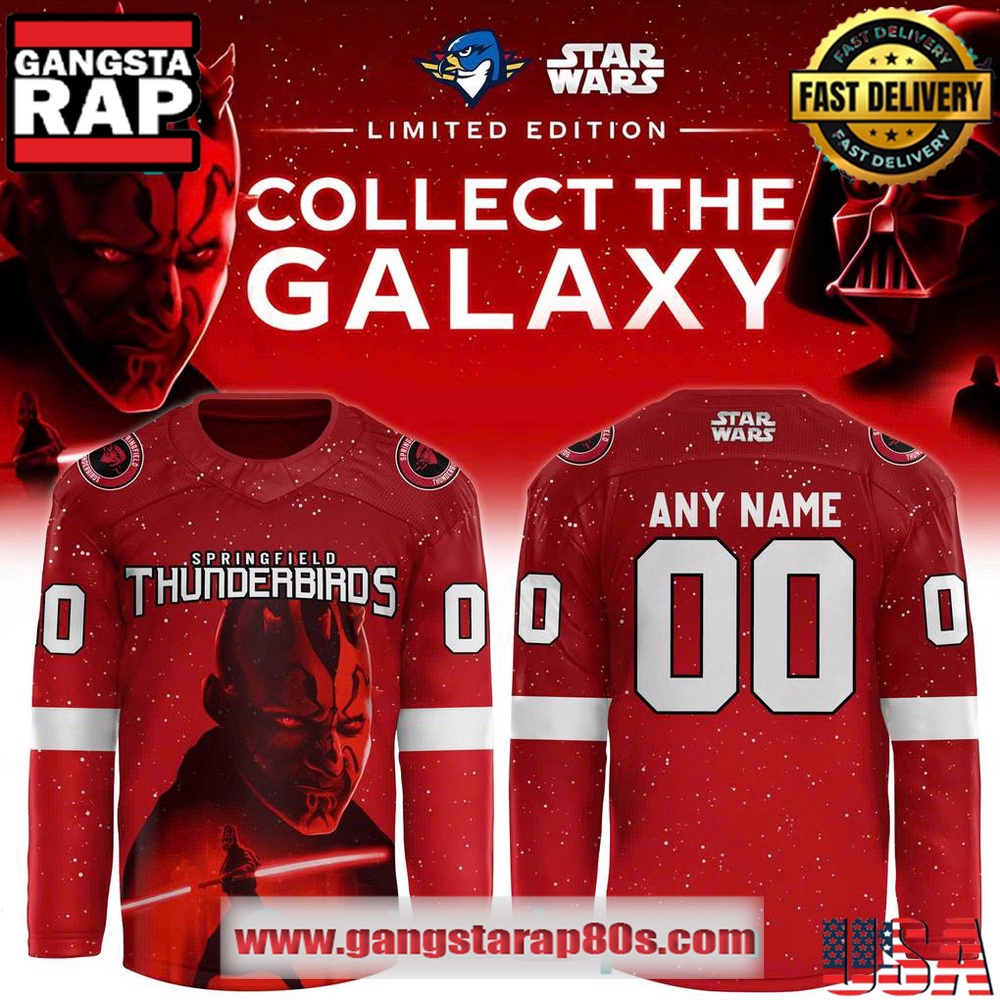 Springfield Thunderbirds x Star Wars Special Edition Custom Hockey Jersey Springfield Thunderbirds x Star Wars Special Edition Custom Hockey Jersey