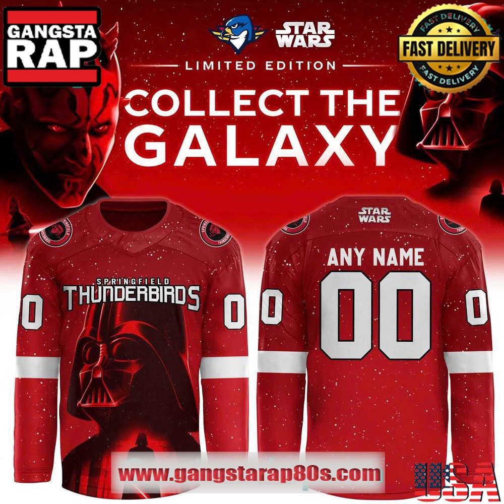 Springfield Thunderbirds x Star Wars Special Edition Custom Hockey Jersey Springfield Thunderbirds x Star Wars Special Edition Custom Hockey Jersey