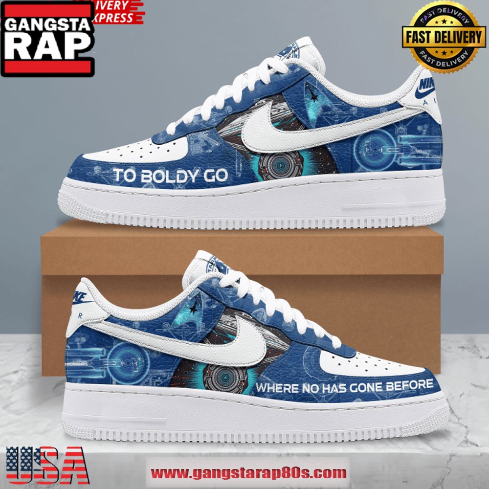 Star Trek To Boldly Go Limited Edition Air Force 1 Sneakers Shoes Star Trek To Boldly Go Limited Edition Air Force 1 Sneakers Shoes