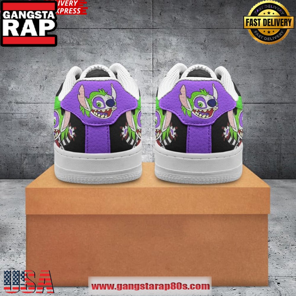 Stitch & Beetlejuice Limited Edition Air Force 1 Running Sneakers Shoes