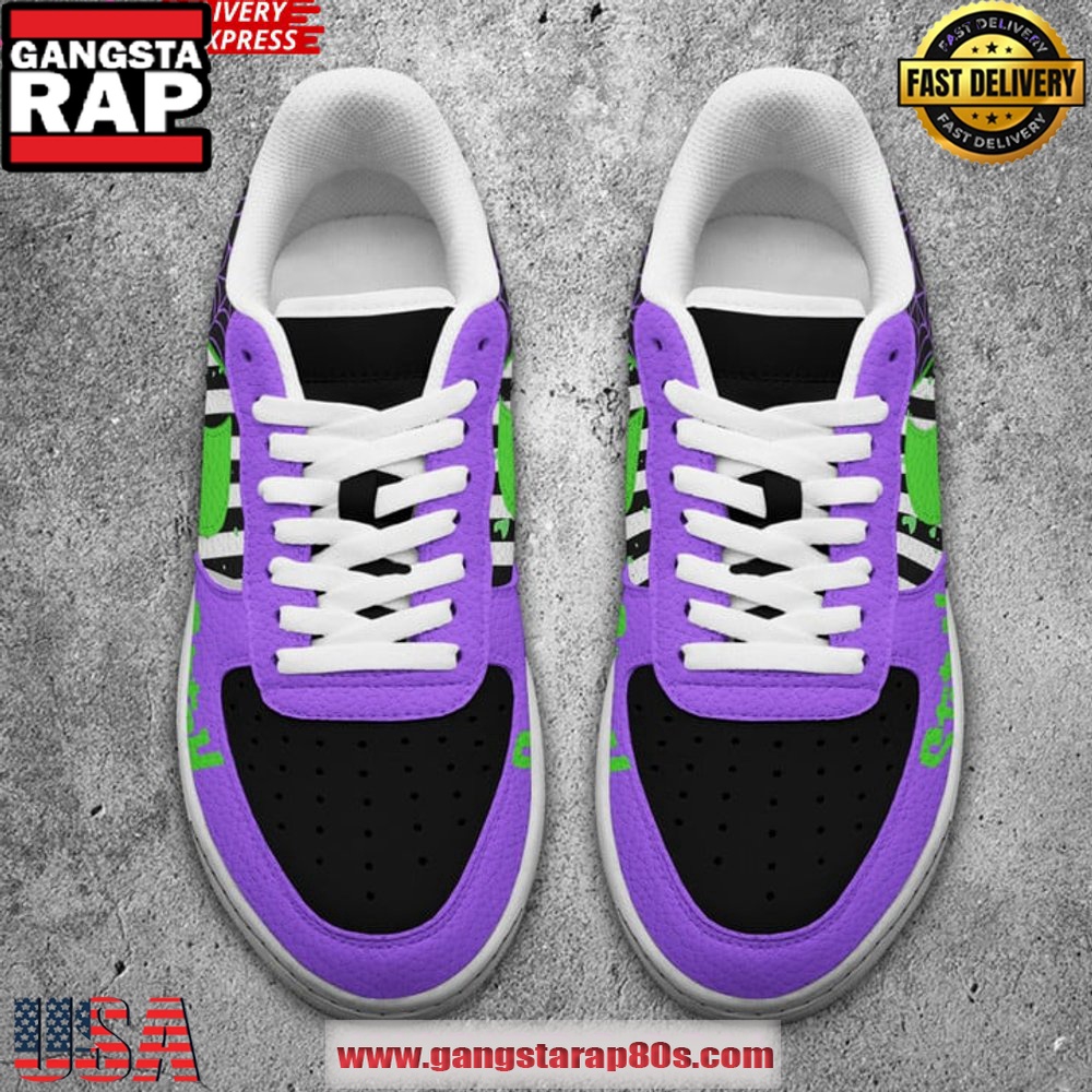 Stitch & Beetlejuice Limited Edition Air Force 1 Running Sneakers Shoes