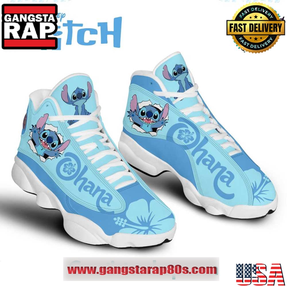 Stitch Ohana Air Jordan 13 Sneakers Shoess