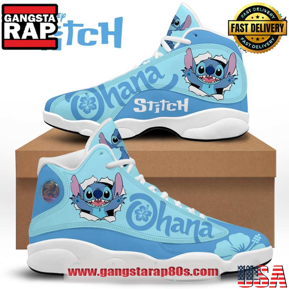 Stitch Ohana Air Jordan 13 Sneakers Shoess
