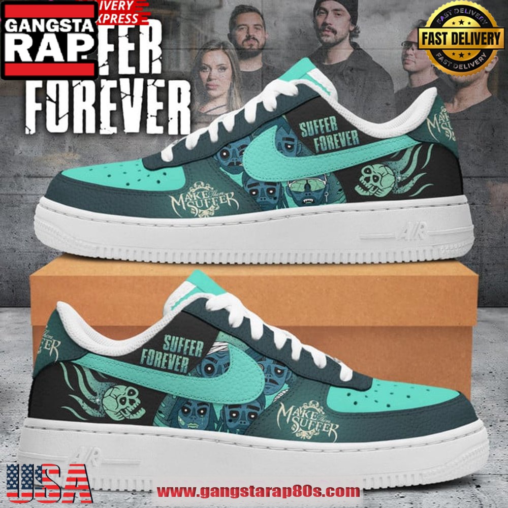 Suffer Forever Limited Edition Air Force 1 Running Sneakers Shoes Suffer Forever Limited Edition Air Force 1 Running Sneakers Shoes