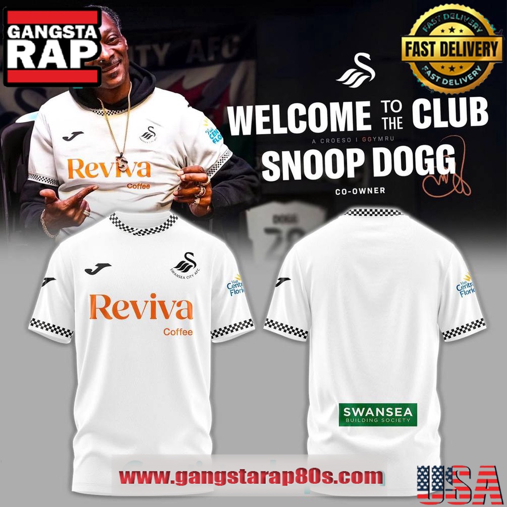 Swansea City x Snoop Dogg Welcome to the Club Special 3D T Shirt