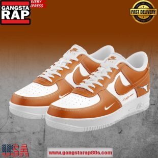 Texas Longhorns Football Custom Air Force 1 Sneakers Shoes