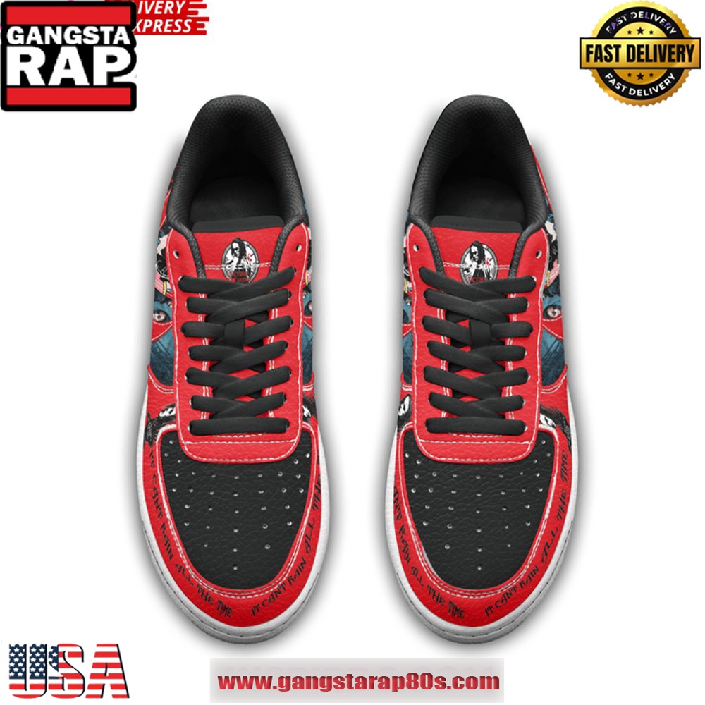 The Crow Tribute Limited Edition Air Force 1 Sneakers Shoes The Crow Tribute Limited Edition Air Force 1 Sneakers Shoes