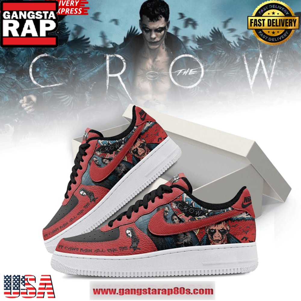 The Crow Tribute Limited Edition Air Force 1 Sneakers Shoes