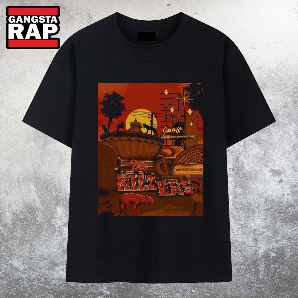 The Killers Osheaga Festival in Montreal QC August 1 2025 T Shirt