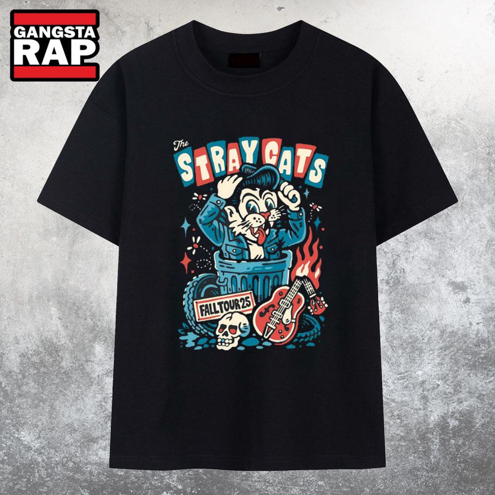 The Stray Cats Fall 2025 Tour T Shirt The Stray Cats Fall 2025 Tour T Shirt