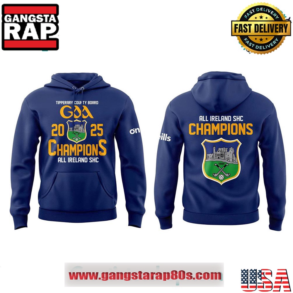 Tipperary GAA All Ireland SHC Champions 2025 Blue Unisex Hoodie