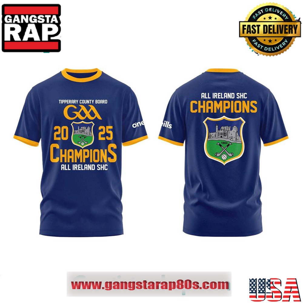 Tipperary GAA All-Ireland SHC Champions 2025 Special Edition T Shirt Tipperary GAA All-Ireland SHC Champions 2025 Special Edition T Shirt