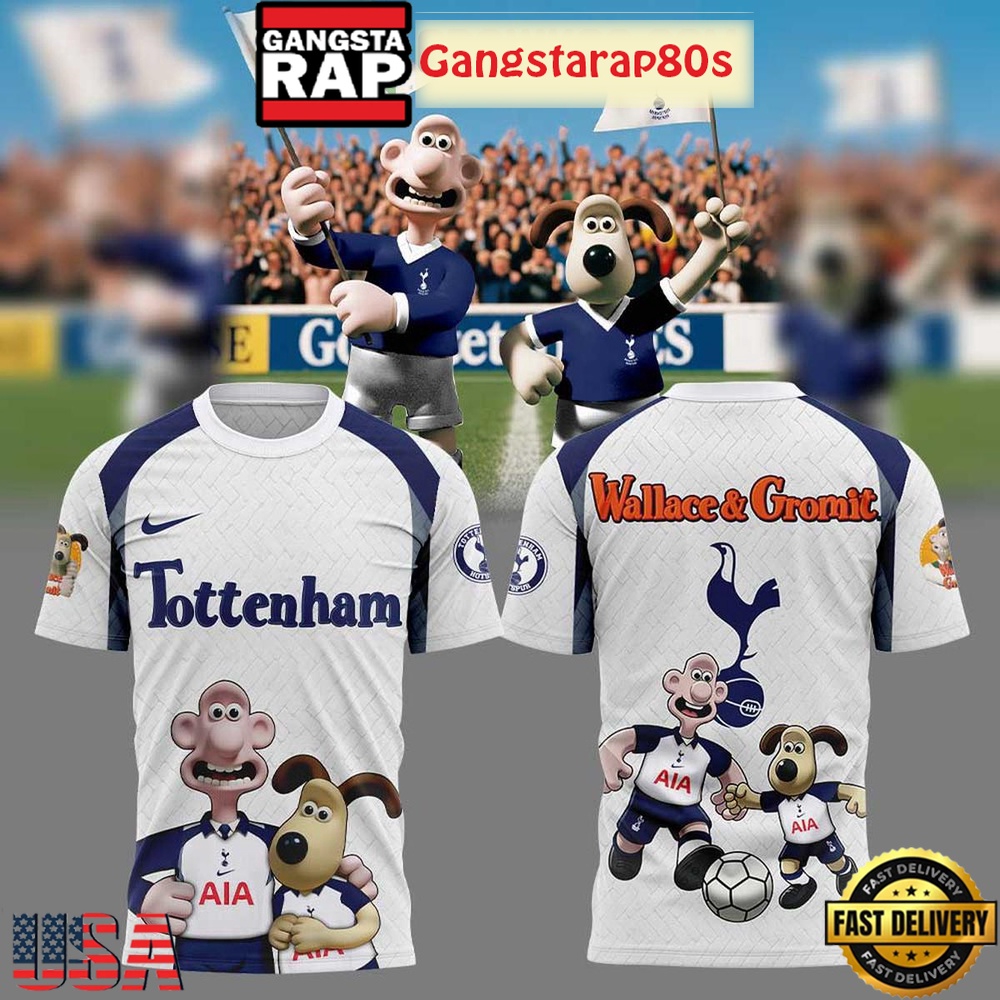 Tottenham Hotspur x Wallace And Gromit Special Unisex Hoodie Tottenham Hotspur x Wallace And Gromit Special Unisex Hoodie