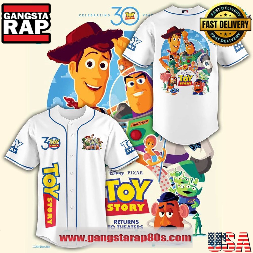 Toy Story Celebrating 30 Year Special Edition Baseball Jersey