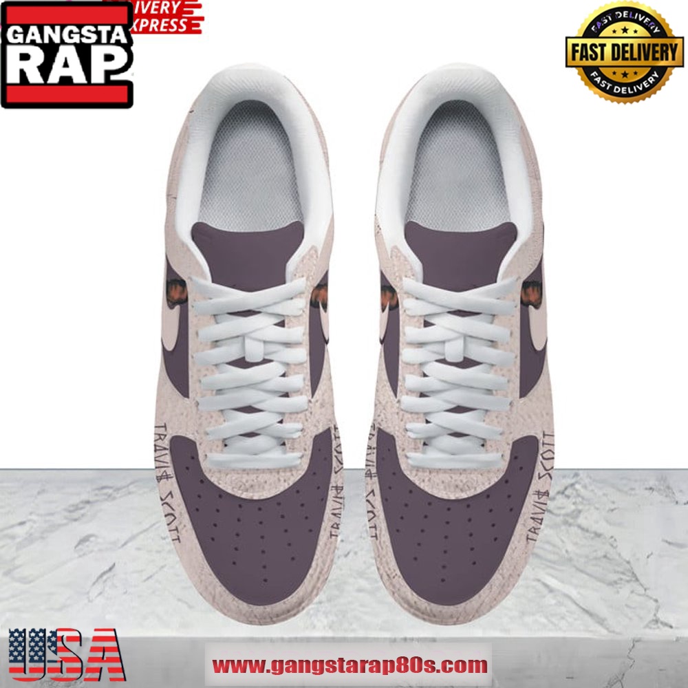 Travis Scott Cactus Jack Purple Air Force 1 Sneakers Shoes Travis Scott Cactus Jack Purple Air Force 1 Sneakers Shoes